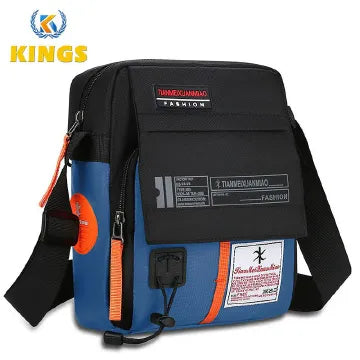 Men's Durable Nylon Chest Sling Bag - Lightweight, Multi-Pocket Crossbody Design