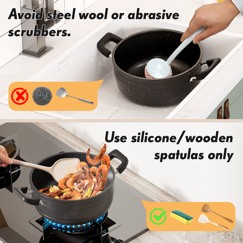 Jamespot 11-Piece Die-Cast Non-stick Cookware Set with Induction Pots & Pan