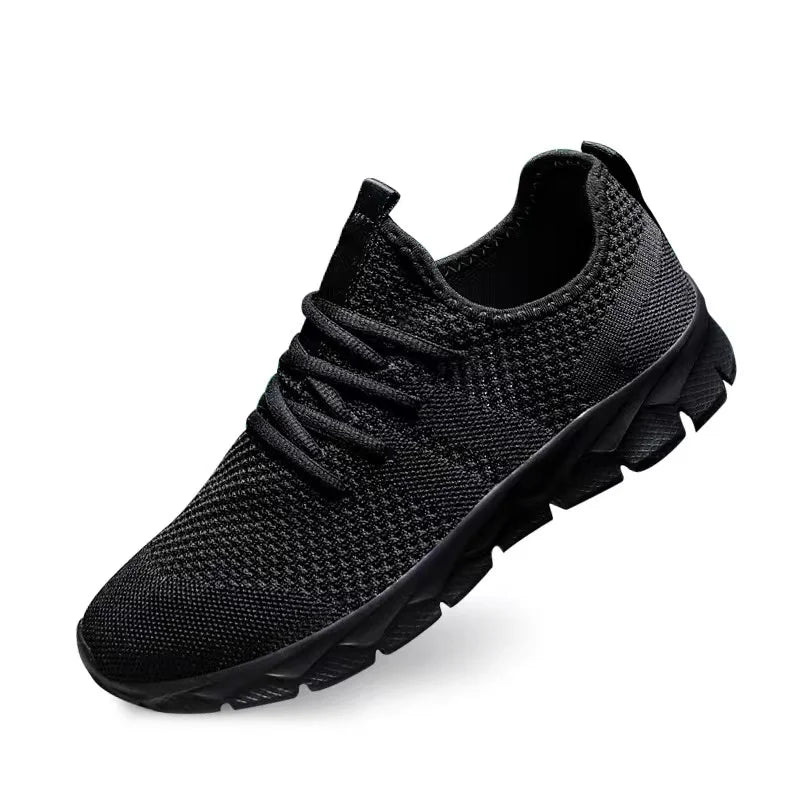Men's shoes Four Seasons new plus size Flying weaving Lightweight Breathable Casual Sports Shoes Soft Sole Outdoor Running Shoes