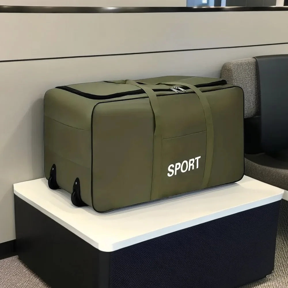 Foldable Wheel Bags Luggages Storage Bag with Wheels Large Capacity Carry On Luggage Carrier Expandable Trolley Suitcase