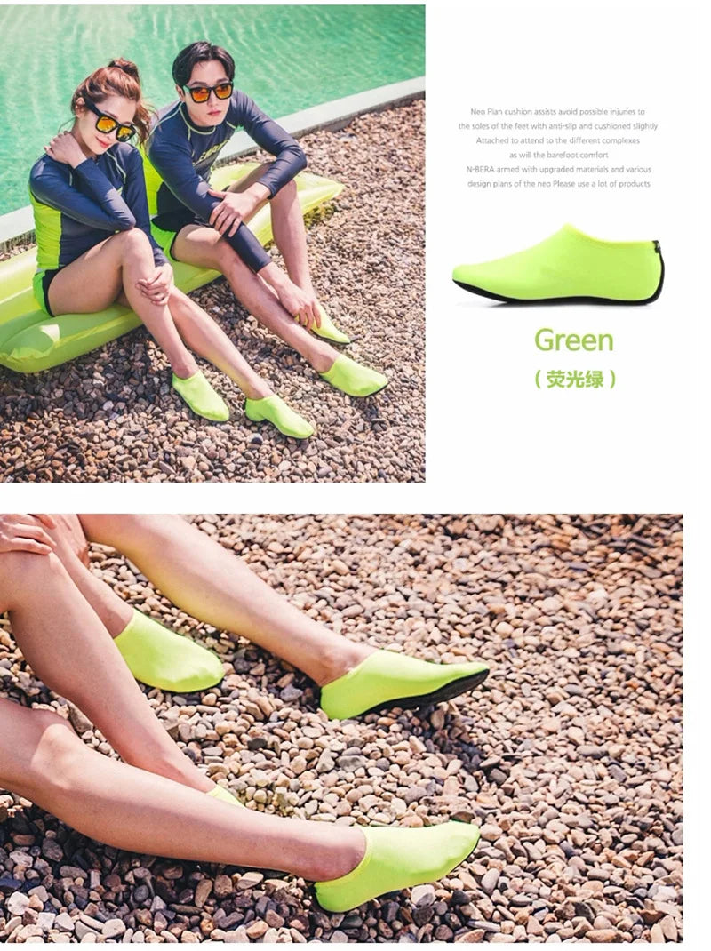 Men Beach Aqua Socks Women Kid Swimming Water Sport Barefoot Sneaker Gym Yoga Fitness Dance Swim Surfing Diving Snorkeling Shoes