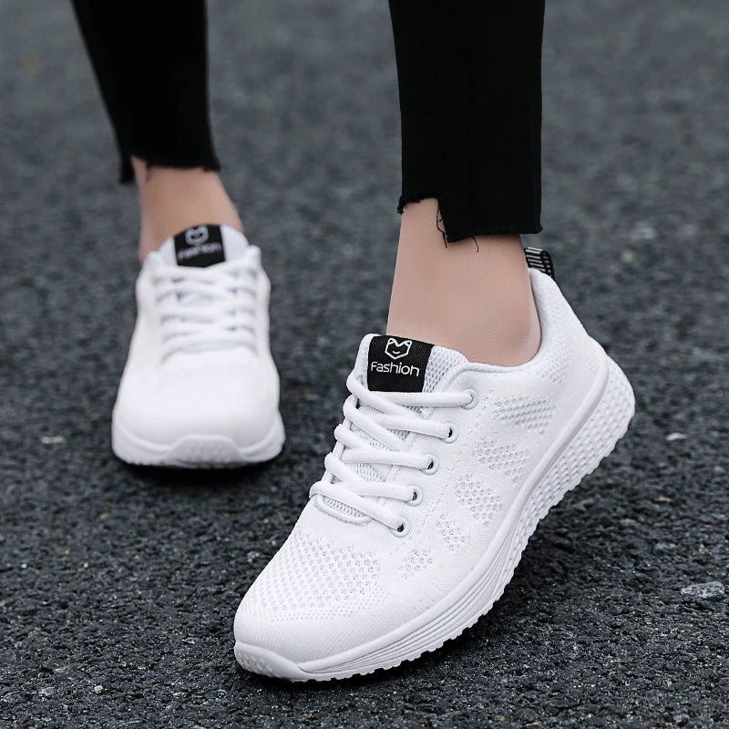 Women Sport Shoes Fashion Platform Sneakers Ladies Spring Winter Flats Running Shoes for Woman 2024