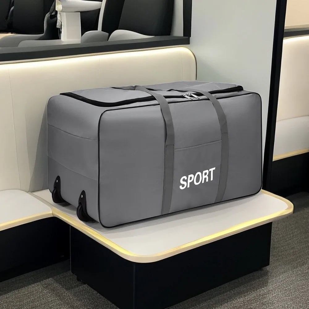 Foldable Wheel Bags Luggages Storage Bag with Wheels Large Capacity Carry On Luggage Carrier Expandable Trolley Suitcase