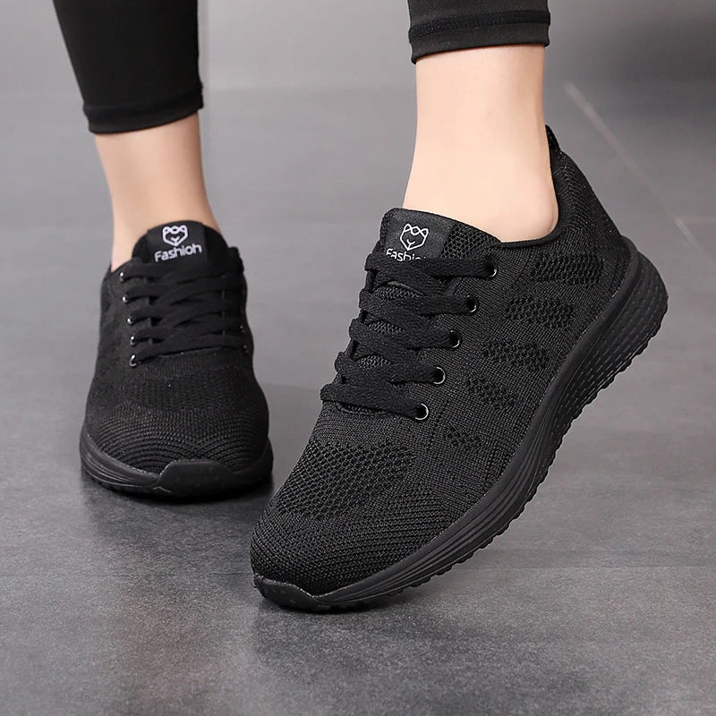 Women Sport Shoes Fashion Platform Sneakers Ladies Spring Winter Flats Running Shoes for Woman 2024