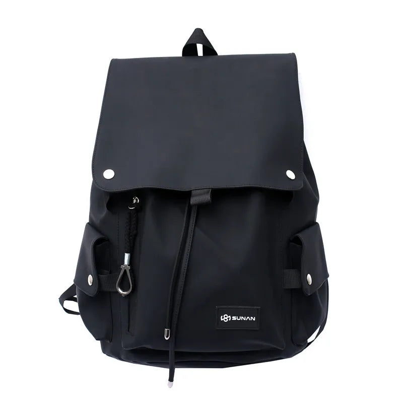 Trendy Men's and Women's Double Shoulder Bag Waterproof Motorcycle Large Capacity Top Cover Student Backpack New Double Bag