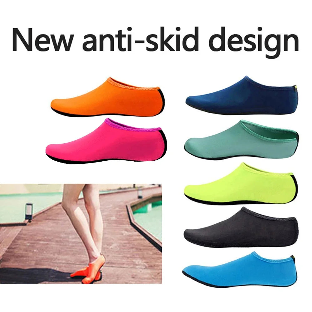 Men Beach Aqua Socks Women Kid Swimming Water Sport Barefoot Sneaker Gym Yoga Fitness Dance Swim Surfing Diving Snorkeling Shoes