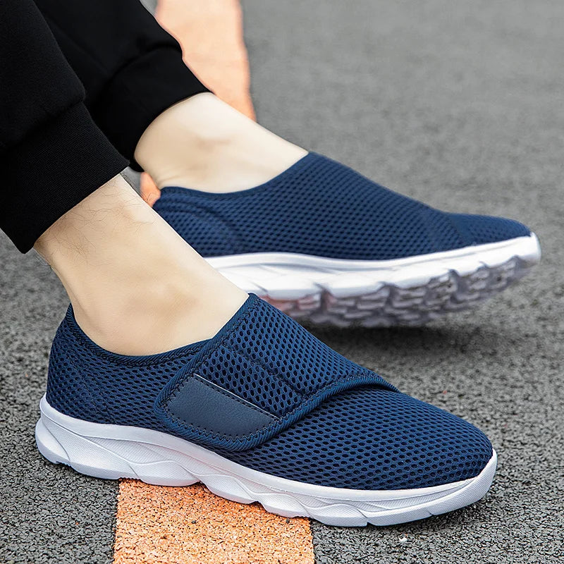 Men Orthopedics Wide Feet Swollen Walking Casual Sneakers Fashion Thumb Eversion Adjusting Soft Comfortable Diabetic Man Shoes