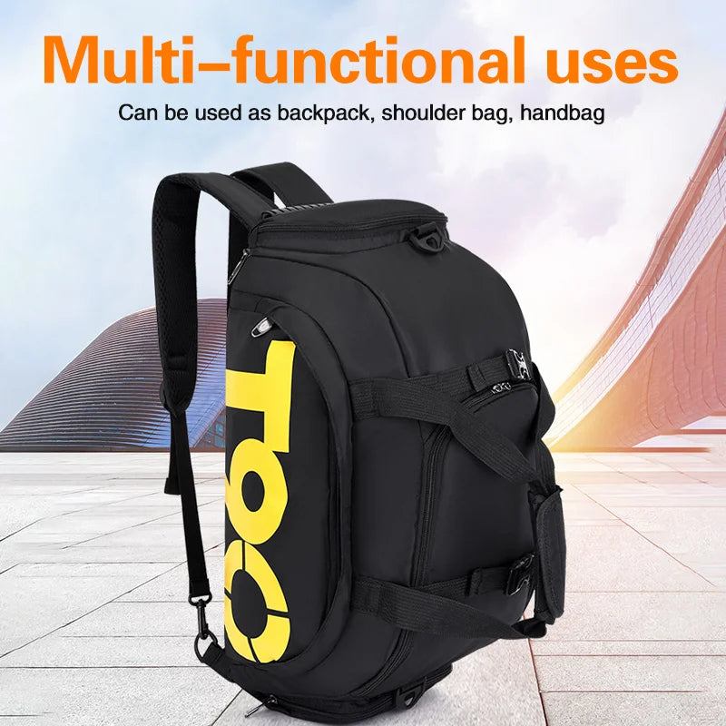 TINSOL T90 Travel Duffle Gym Backpack Women Fitness Boston Luggage Handbag Sports Shoe Shoulder Weekend Big Tote Train Bag Man