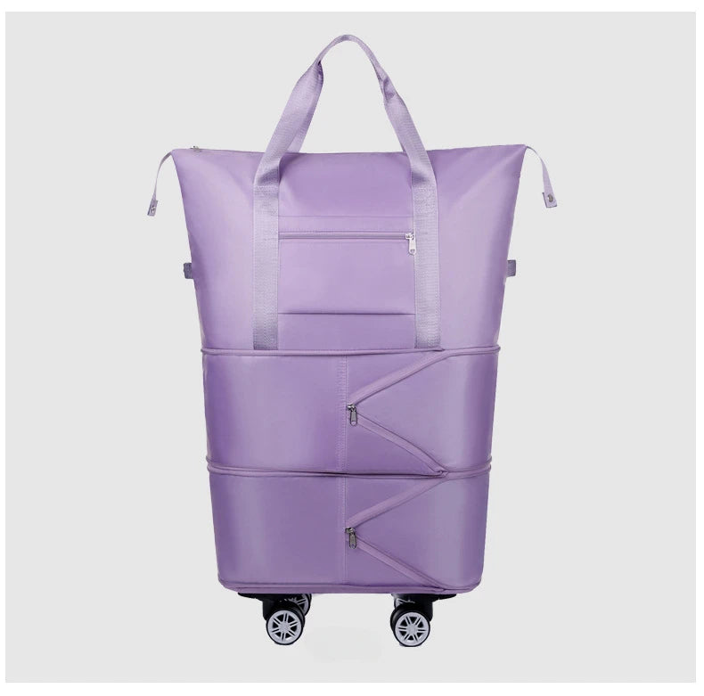 Universal wheel expandable luggage Large capacity dry and wet separation storage travel fitness bag  lightweight luggage