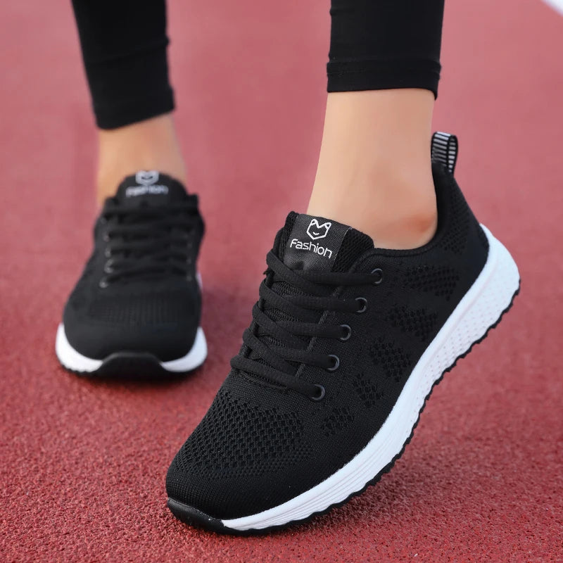 Women Sport Shoes Fashion Platform Sneakers Ladies Spring Winter Flats Running Shoes for Woman 2024