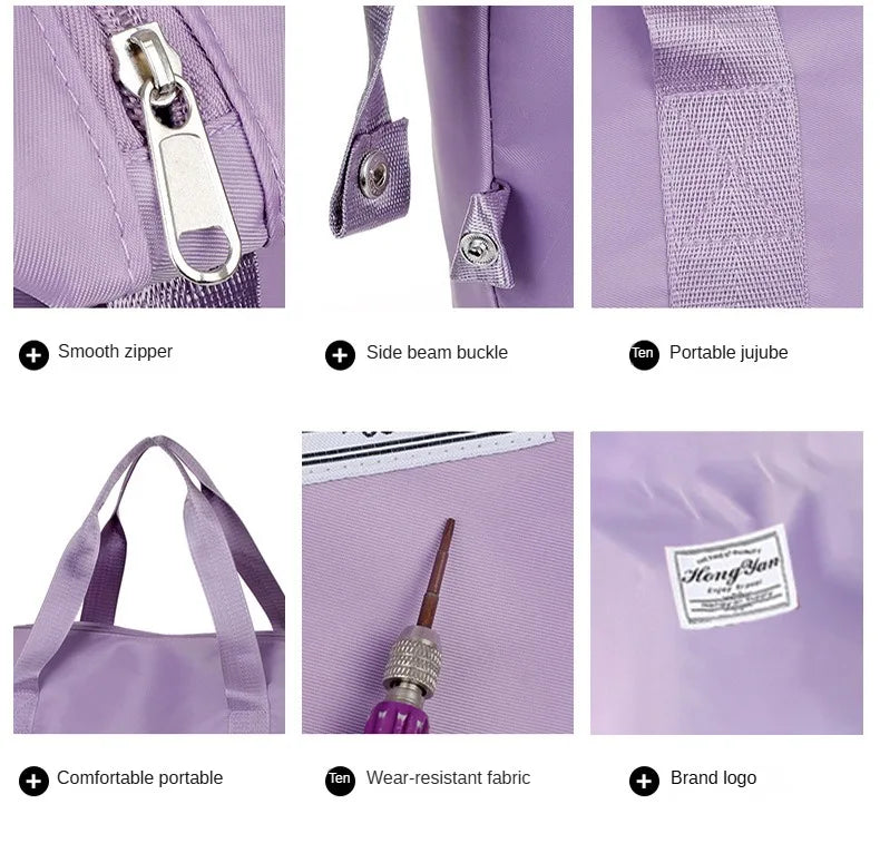 Universal wheel expandable luggage Large capacity dry and wet separation storage travel fitness bag  lightweight luggage