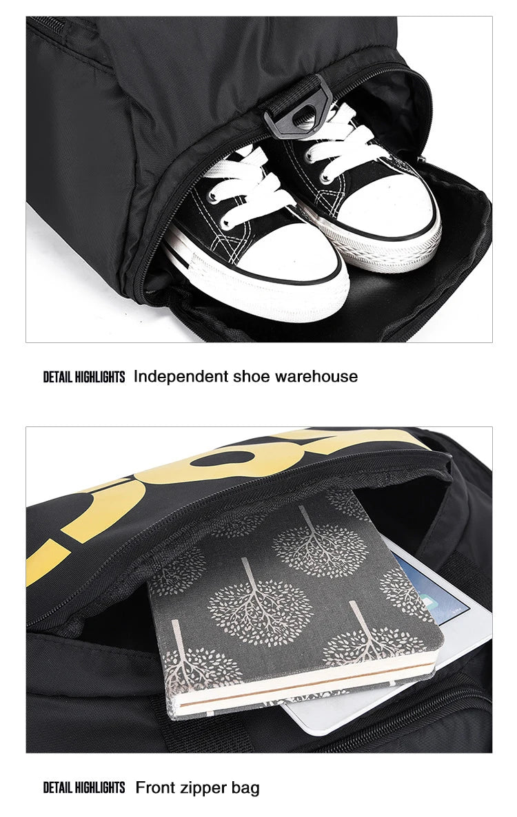 TINSOL T90 Travel Duffle Gym Backpack Women Fitness Boston Luggage Handbag Sports Shoe Shoulder Weekend Big Tote Train Bag Man