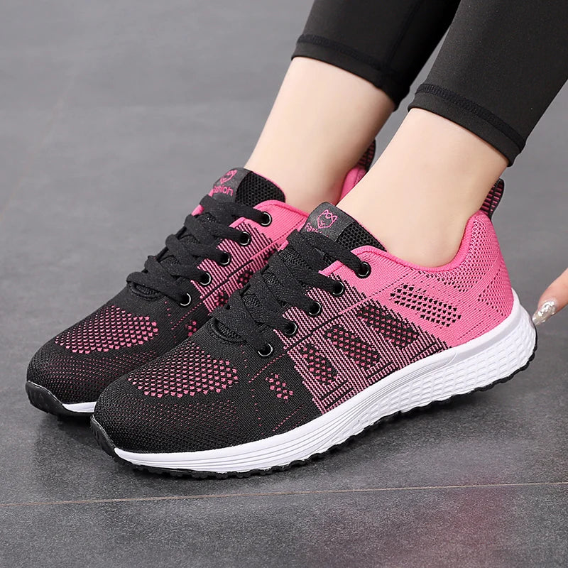 Women Sport Shoes Fashion Platform Sneakers Ladies Spring Winter Flats Running Shoes for Woman 2024
