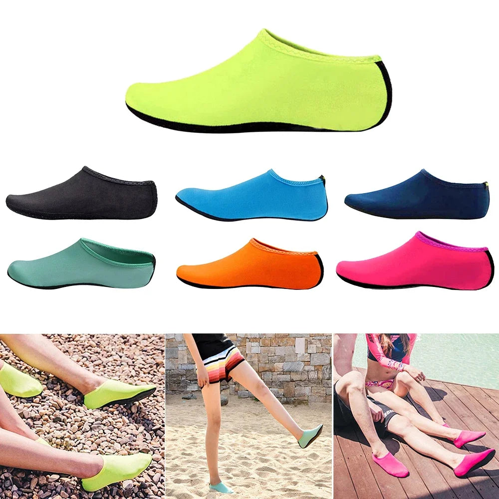 Men Beach Aqua Socks Women Kid Swimming Water Sport Barefoot Sneaker Gym Yoga Fitness Dance Swim Surfing Diving Snorkeling Shoes