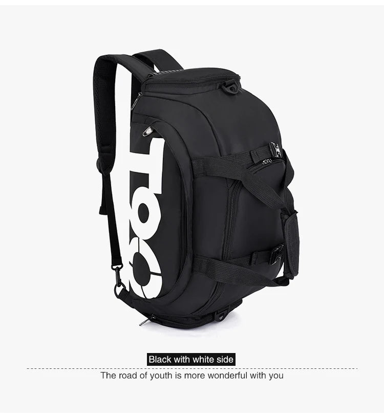 TINSOL T90 Travel Duffle Gym Backpack Women Fitness Boston Luggage Handbag Sports Shoe Shoulder Weekend Big Tote Train Bag Man