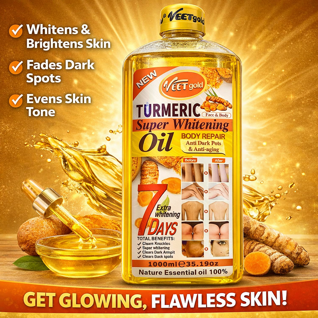 Veet Gold Original Turmeric Super Whitening Oil – 1000ml