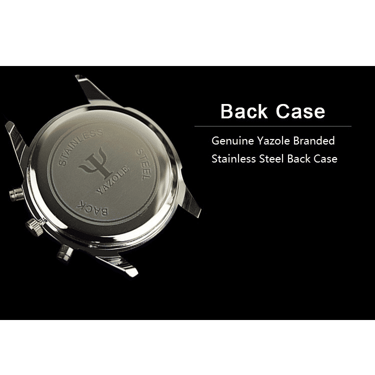 Sophisticated Men's Quartz Watch: Stainless Steel, PU Leather Strap, Water-Resistant